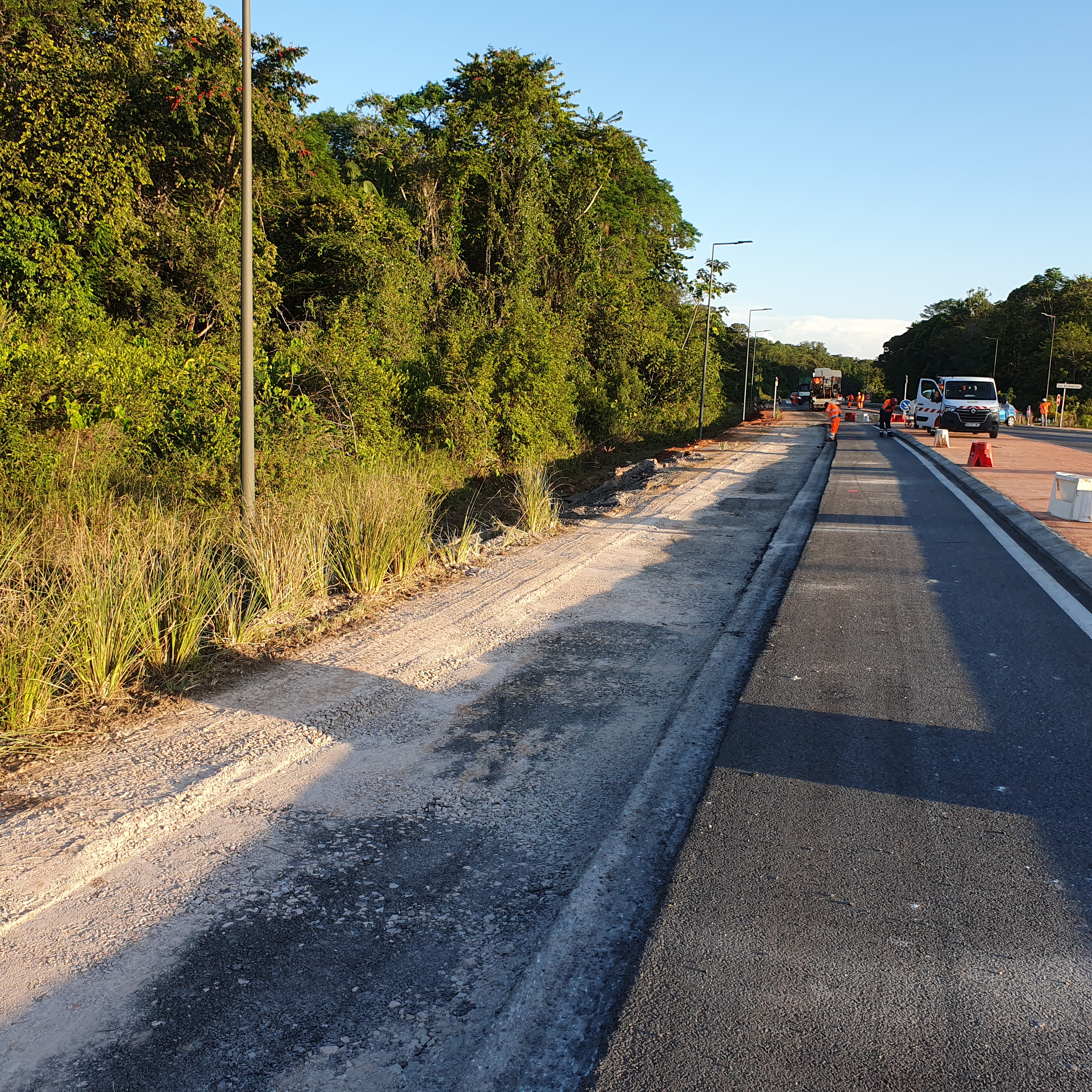 Illustration du chantier sur la RD24 à la Matourienne